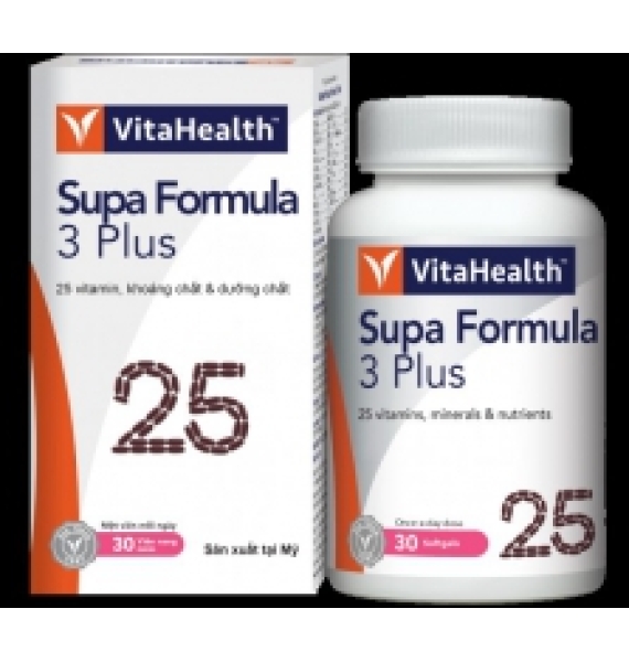 Thực phẩm bảo vệ sức khỏe VitaHealth Supa Formula 3 Plus (30 viên)
